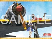 ソフマップ全巻購入特典の描き下ろしB2タペストリー。