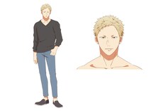 梶秋彦（CV：江口拓也）の設定画。