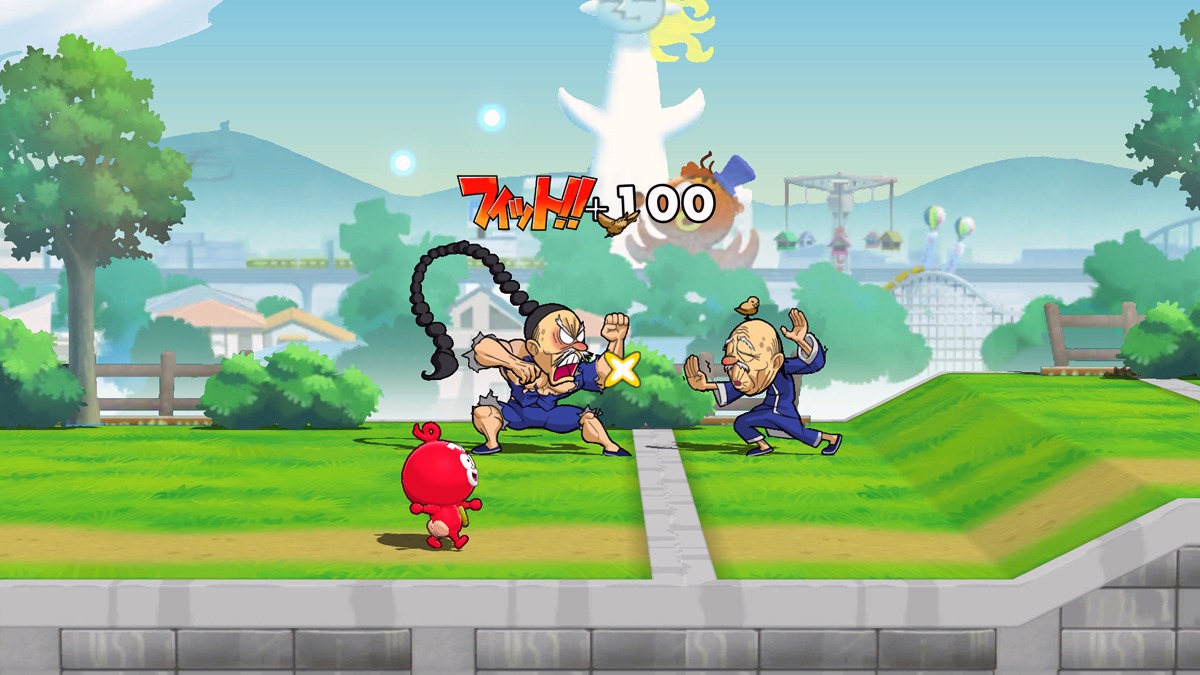 「けだまのゴンじろー」スマートフォン向けゲームアプリのイメージ。