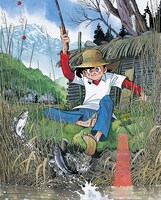 「釣りキチ三平 キャンバスアート」