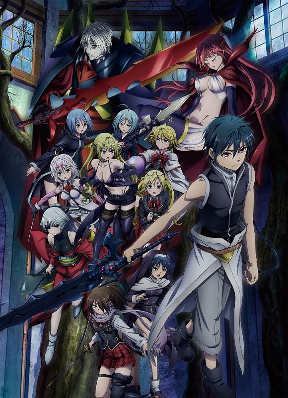 「劇場版 トリニティセブン -天空図書館と真紅の魔王-」キービジュアル