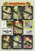 「ジョジョの奇妙な冒険」第5部「黄金の風」より、暗殺チームのステッカー。