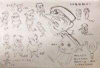 森下裕美による出展作品のラフ案。