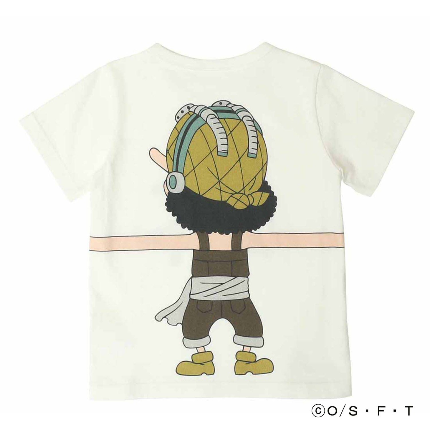 「ONE PIECE」と「つながるTシャツ」のコラボアイテム（子供用）。