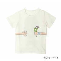 「ONE PIECE」と「つながるTシャツ」のコラボアイテム（子供用）。