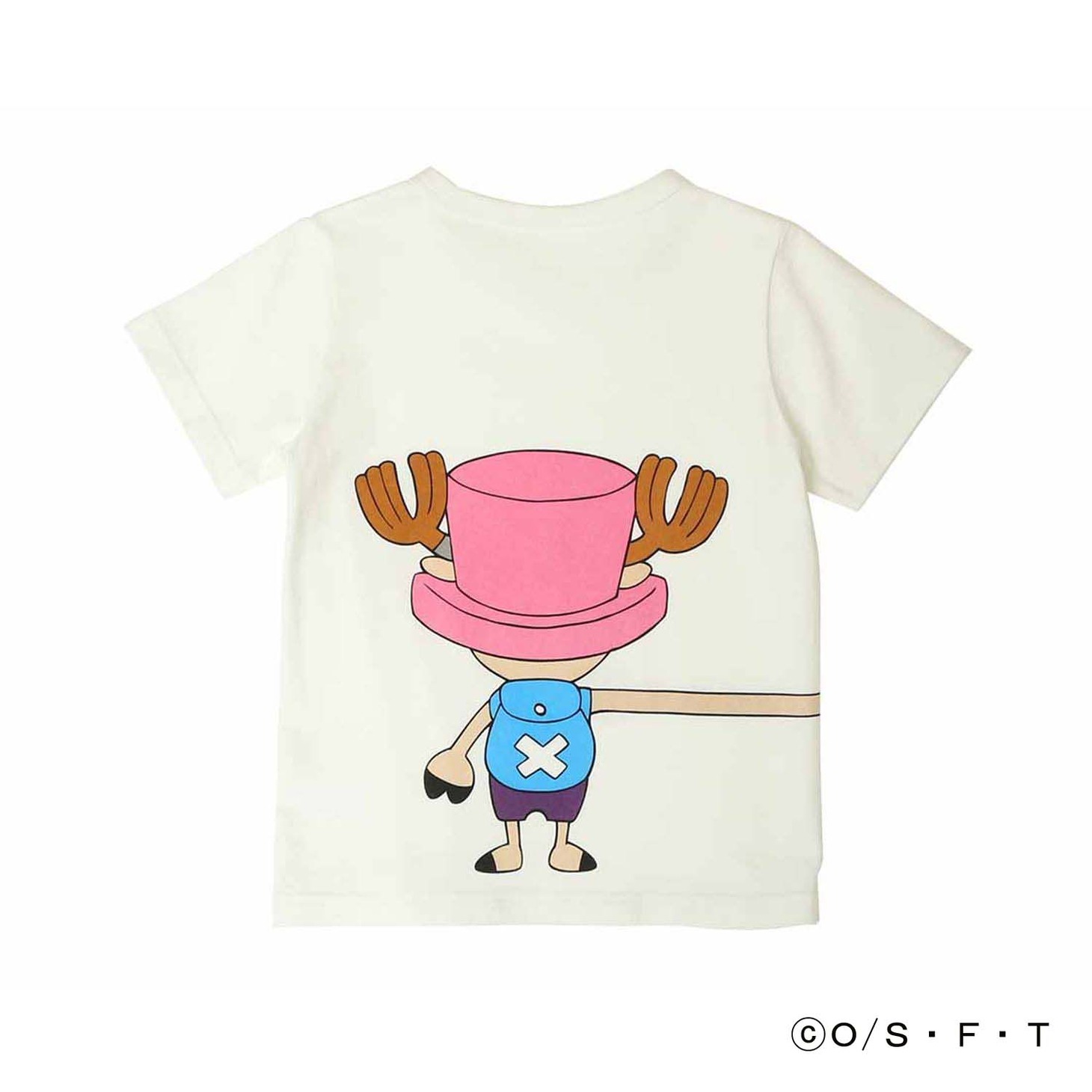 「ONE PIECE」と「つながるTシャツ」のコラボアイテム（子供用）。