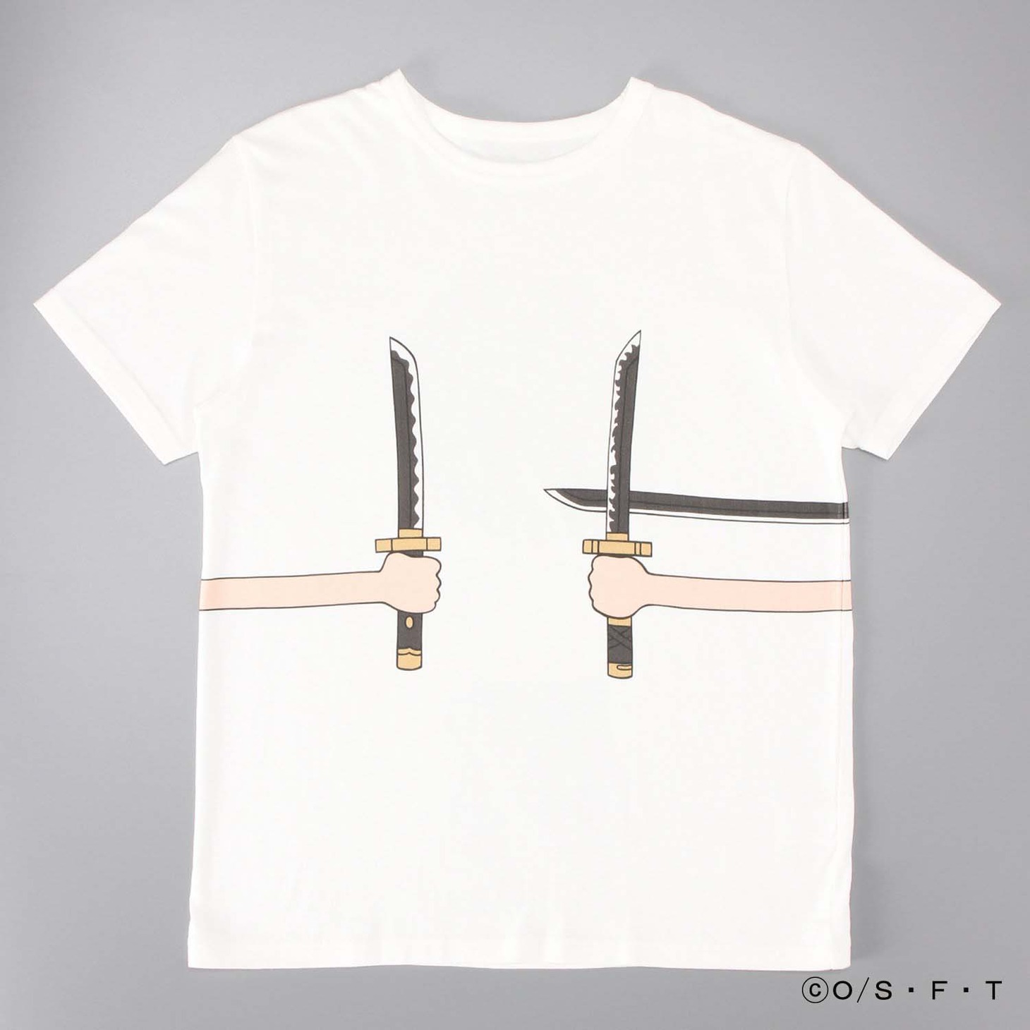 「ONE PIECE」と「つながるTシャツ」のコラボアイテム（大人用）。