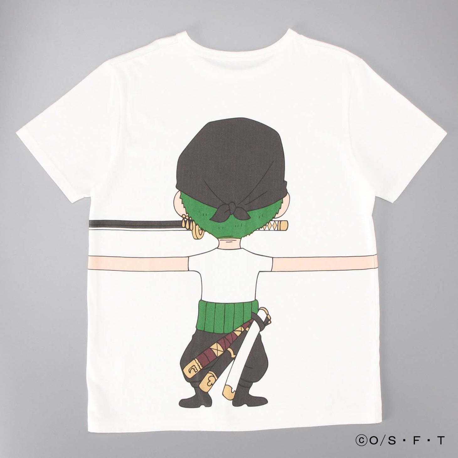 「ONE PIECE」と「つながるTシャツ」のコラボアイテム（大人用）。