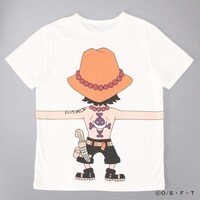 「ONE PIECE」と「つながるTシャツ」のコラボアイテム（大人用）。