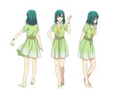 朝倉香織（CV：前田玲奈）のキャラクタービジュアル・全身。