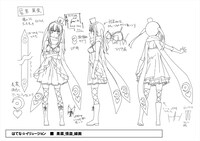 果菜の線画（怪盗）。