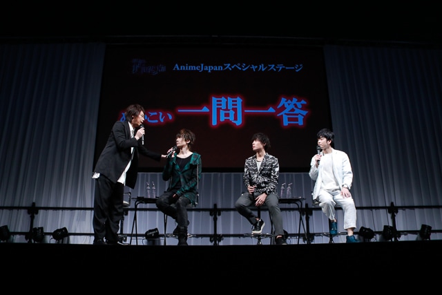 TVアニメ「明治東亰恋伽」ステージイベントの様子。