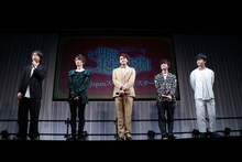 左から浪川大輔、KENN、小林豊、岡本信彦、福山潤。