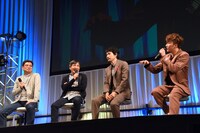 左から今石洋之、中島かずき、松山ケンイチ、早乙女太一。