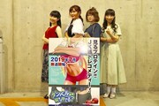 左からジーナ・ボイド役の東山奈央、紗倉ひびき役のファイルーズあい、上原彩也香役の石上静香、立花里美役の堀江由衣。
