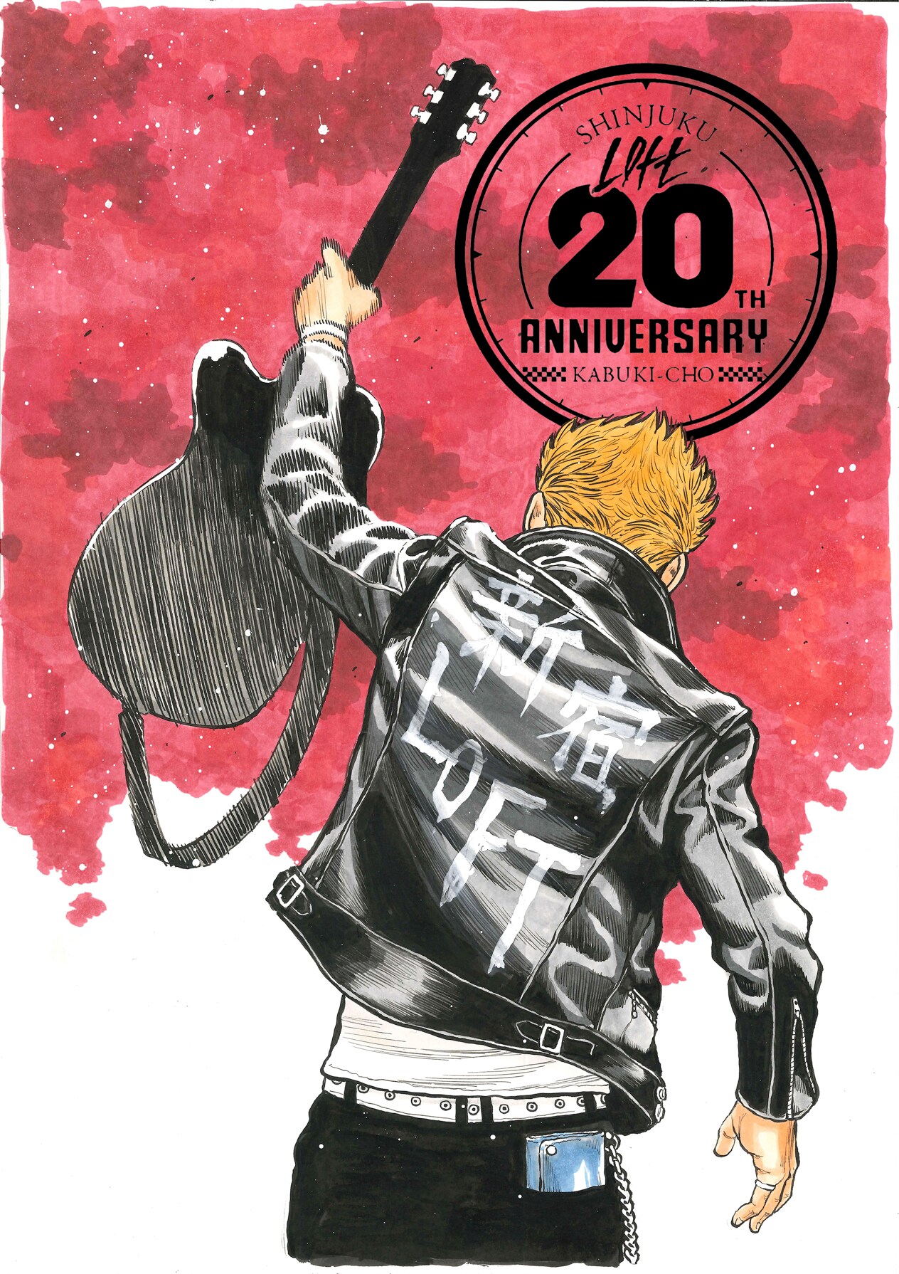 高橋ヒロシ描き下ろしの新宿LOFT移転20周年ビジュアル、熱いコメントも到着