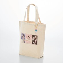 「A4サイズのファイルが入るチャーム付きトートバッグ」池野恋モデル