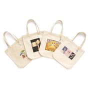 「A4サイズのファイルが入るチャーム付きトートバッグ」