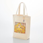 「A4サイズのファイルが入るチャーム付きトートバッグ」岡田あ～みんモデル