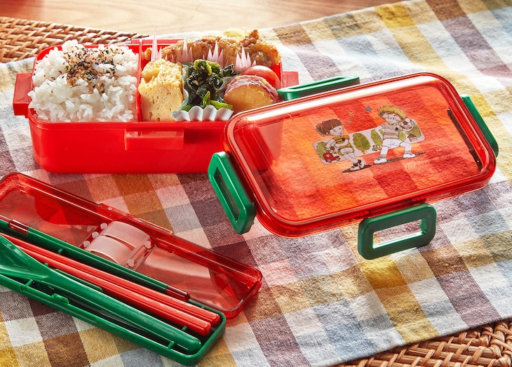 「4点ロックの1段お弁当箱＆コンビセット」使用イメージ