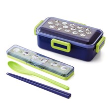 「4点ロックの1段お弁当箱＆コンビセット」岡田あ～みんモデル