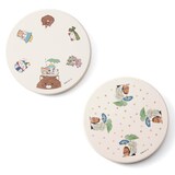 「吸水性のあるセラミックコースター2柄セット」萩岩睦美モデル