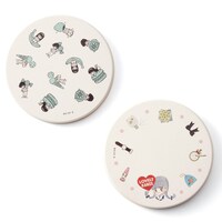 「吸水性のあるセラミックコースター2柄セット」池野恋モデル