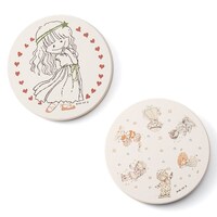 「吸水性のあるセラミックコースター2柄セット」陸奥A子モデル