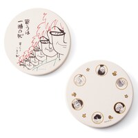 「吸水性のあるセラミックコースター2柄セット」岡田あ～みんモデル