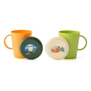 「ふたつきコップ2柄セット」萩岩睦美モデル