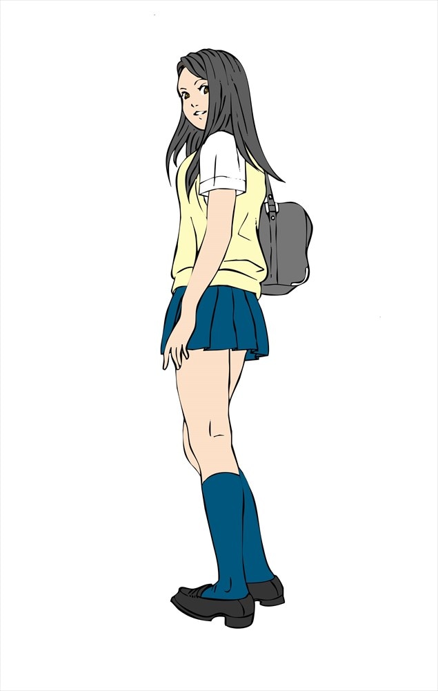 森伸之「ミニスカートの女子高生」2011年 (c)森伸之