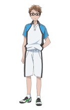 新城柊真（CV：畠中祐）。志城南中学校男子ソフトテニス部のキャプテン。