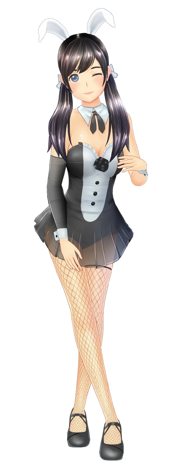 特典のバニーガール風コスチューム「ノーブルバニー」使用イメージ。