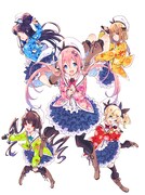 まんがタイムきららキャラット5月号の表紙イラスト。