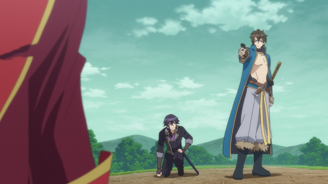 TVアニメ「BAKUMATSUクライシス」第1話「クロフネ襲来 無限斎の帰還！」より。