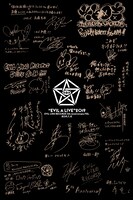 「EVIL LINE RECORDS 5th Anniversary FES.“EVIL A LIVE” 2019」出演者のサイン。