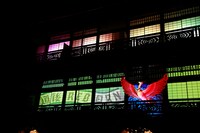 「道後REBORNプロジェクト」の一環として行われている道後温泉本館のプロジェクションマッピング。