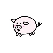 ブタのぬいぐるみブータ