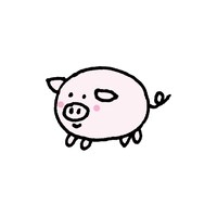 ブタのぬいぐるみブータ