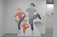「『よつばと！』最新原画展」の様子。