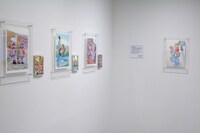 「『よつばと！』最新原画展」の様子。