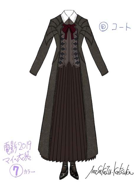 桂正和による衣装デザイン。(c)桂正和/集英社