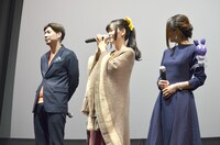 映画「パンドラとアクビ」舞台挨拶の様子。