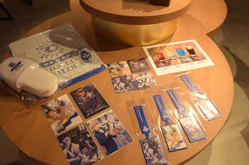宿泊者にプレゼントされるノベルティ。