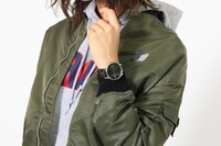 リヴァイモデルの腕時計使用例。