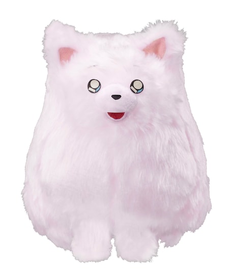 「名探偵コナン 犯人の犯沢さん」4巻の応募者全員サービスとして用意されたポメ太郎ぬいぐるみ。キャン！と鳴き声が聞こえてきそうだ。