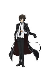 太宰治（CV：宮野真守）。自殺願望を抱く15歳の少年。先代からボスの座を引き継いだ際の“証人”として、森鴎外に可愛がられている。ポートマフィアの初仕事に、とある噂の調査を命じられた。