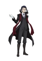 森鴎外（CV：宮本充）。ポートマフィアの首領。元医者で「冴えない中年男」。敵対する者は容赦なく殺すという残忍さを秘めている。どんな困難な局面でも冷静さを失わず、理論的な「最適解」を求める。エリスという美しい少女を溺愛し、片時も離さない。