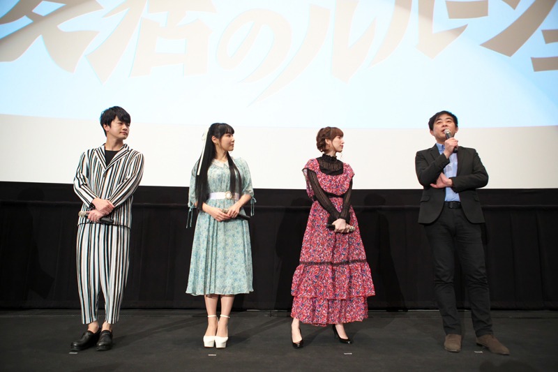 「コードギアス 復活のルルーシュ」舞台挨拶の様子。