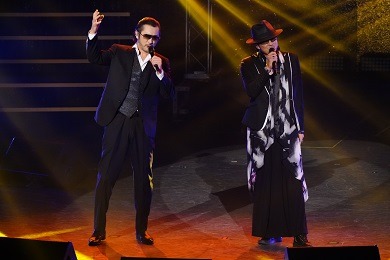 左から大塚明夫、黒田崇矢。